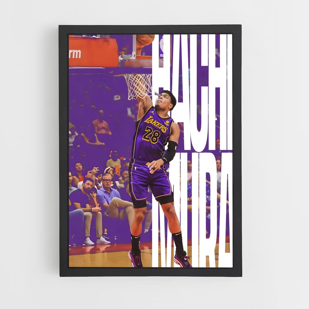 Poster Rui hachimura – affiche Basketball (vue 2)